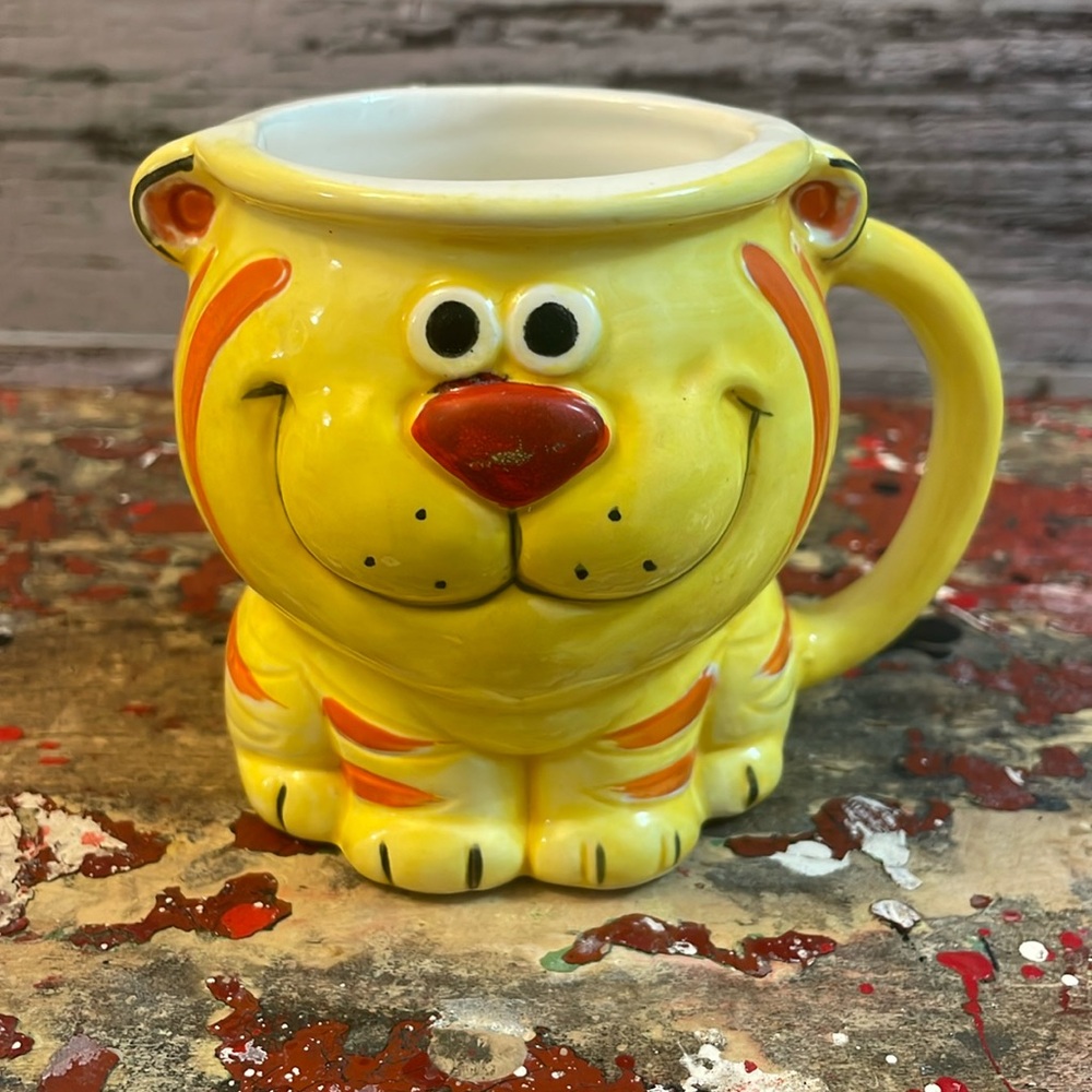 Vintage Holt-Howard 1973 Smiling Tiger Cup Mug